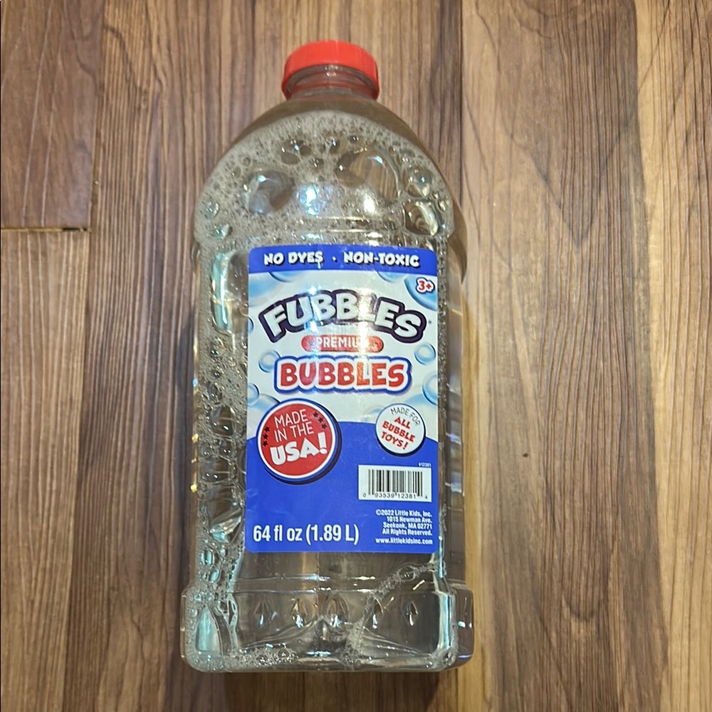 Fubbles Premium Bubbles 64 fl oz - No Dyes - Non Toxic